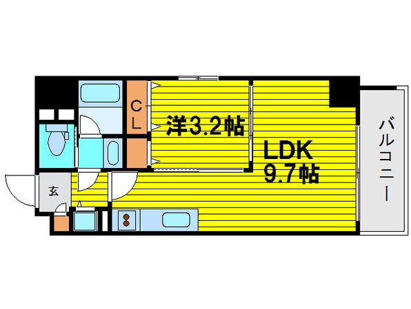 レオンコンフォート北浜の物件間取画像